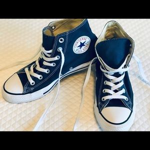 Navy ALL ⭐️ STAR Converse High Tops